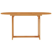 vidaXL Patio Table 59.1"x35.4"x29.5" Solid Teak Wood