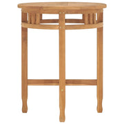 vidaXL Bistro Table 23.6"x23.6" Solid Teak Wood