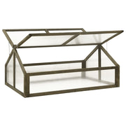 vidaXL Greenhouse Gray 44.8"x31.4"x19.6" Firwood