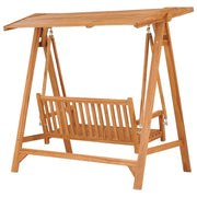 vidaXL Swing Bench 66.9" Solid Teak Wood