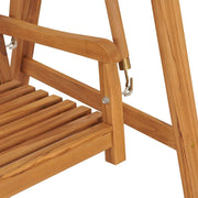 vidaXL Swing Bench 66.9" Solid Teak Wood