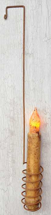 Wire Candle Hanger - Rusty (Large)