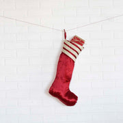 Memories Red Stocking 11x20