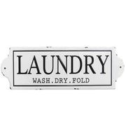 Wash Dry Fold Metal Laundry Wall Decor