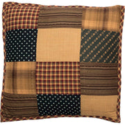 Patriotic Patch Quilted Pillow 16x16