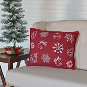 Snow Ornaments Pillow 14x18