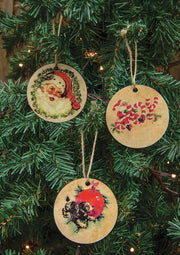 Vintage Christmas Ornaments  (3 Count Assortment)