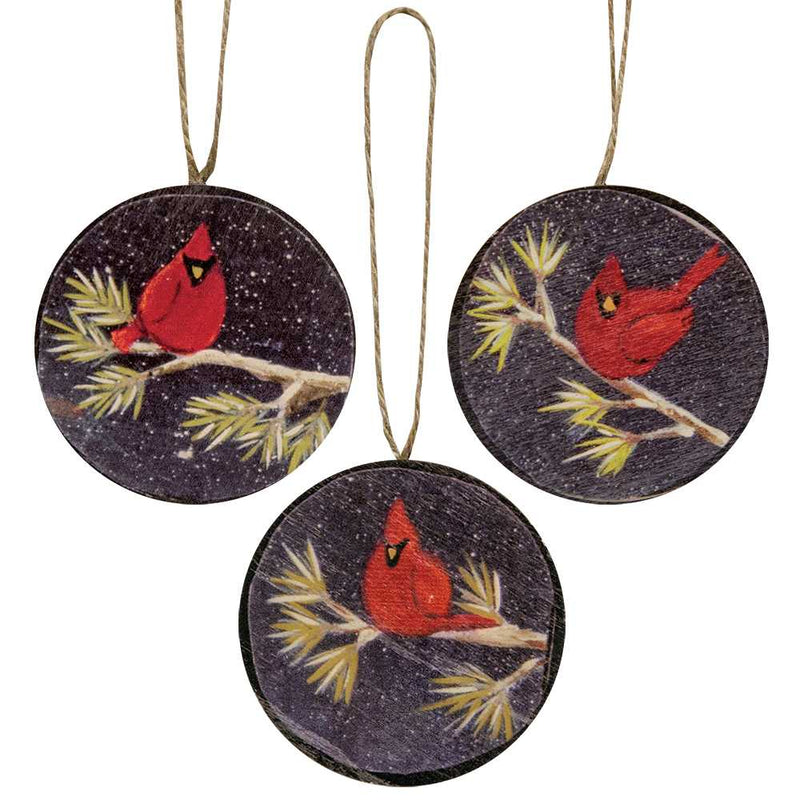 Cardinal Ornaments (3 Count Assortment)