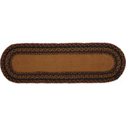 Heritage Farms Crow Jute Stair Tread Oval Latex 8.5x27