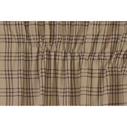 Sawyer Mill Charcoal Plaid Prairie Swag Set of 2 36x36x18