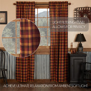 Heritage Farms Primitive Check Panel Set of 2 84x40