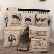 Sawyer Mill Charcoal Farmhouse Pillow 14x22