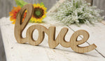 "Love" Wooden Shelf Sitter