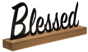 Standing Metal Sign - "Blessed"
