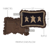 Heritage Farms Primitive Stars Pillow 14x22