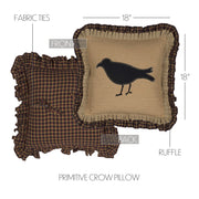 Heritage Farms Primitive Crow Pillow 18x18