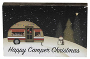 Happy Camper Christmas Block