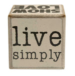 6-Sided Block - Live Simply