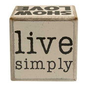 6-Sided Block - Live Simply