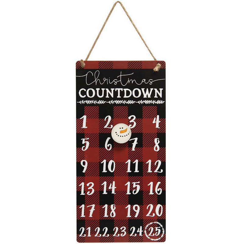 Buffalo Check Christmas Countdown