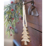 Distressed Wooden Tree Ornament