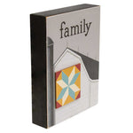 Faith, Family, Farming Quilt Star Box Sign  (3 Count Assortment)