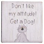 Cat Attitude Block  (3 Count Assortment)