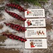 Christmas Present Wooden Gift Tags