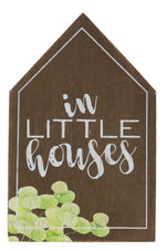 Love Grows Best in Little Houses Wood Block Set