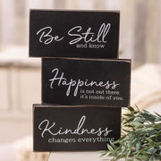 Kindness Changes Everything Wooden Block  (3 Count Assortment)