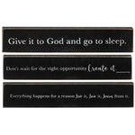 Give it to God Wooden Block  (3 Count Assortment)