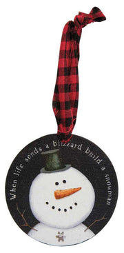 Happy Snowman Ornaments