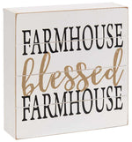 Farmhouse Shiplap Box Sign (3 Count Assortment)