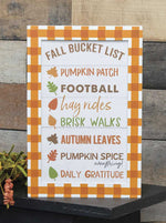 Fall Bucket List Box Sign