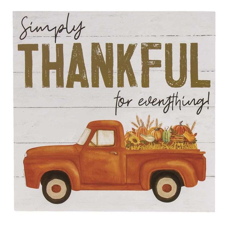 Simply Thankful Truck Box Sign