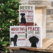 The Dog Christmas Box Signs  (3 Count Assortment)