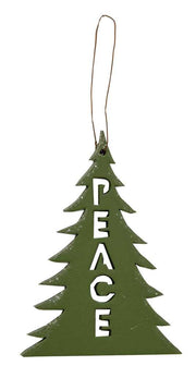 Peace, Joy, Noel Ornaments  (3 Count Assortment)