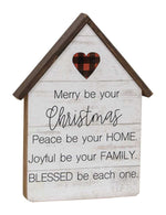 Merry Be Buffalo Check Heart House  (2 Count Assortment)