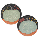 Pumpkin Kisses & Harvest Wishes Plates  (2 Count Assortment)