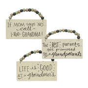 Life Is Good At Grandma's Beaded Ornament (3 Count Assortment)