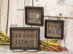 Blessed Life Slat Sign