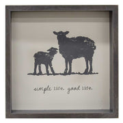 Simple Life Farm Animal Shadowbox Sign (3 Count Assortment)