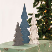 Snowy Farmhouse Colors Wooden Trees¬† (Set of 3)