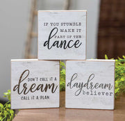 Call It A Dream Square Block (3 Count Assortment)