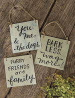 Doggie Sayings Sign Ornaments (Set of 3)