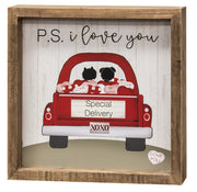 P.S. I Love You Framed Sign