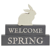 Welcome Spring Block Stackers (Set of 3)