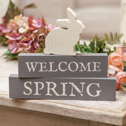 Welcome Spring Block Stackers (Set of 3)