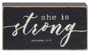 Strength & Dignity Box Sign (3 Count Assortment)