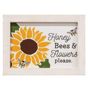 Honey Bees & Flowers Please Frame